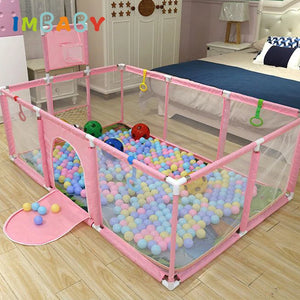 IMBABY For 0-6 Years Old Kids Fence Newborn Baby Playpen for Baby Playground Indoor Safety Children's Games Ceter Trellis& Gates