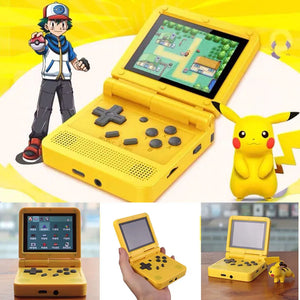 2023 New Pokemon Pikachu Retro GBA game console clamshell folding open source handheld ips screen portable handheld arcade PS1