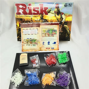 Hot Selling Board Game English RISK Board Card Game Classic Interactive Family Party Entertainment Card Board Game Toy