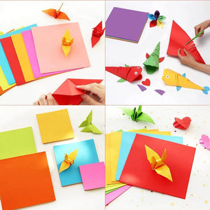 100Pcs Colored A4 Copy Paper Crafting Decoration Paper 10 Different Colors for DIY Art Craft Painting Supplies