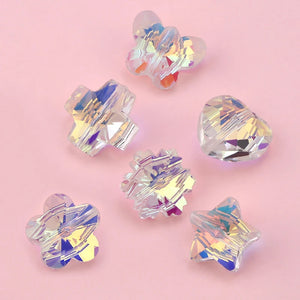 14MM Straight hole Crystal AB Beads 28pcs/lot fashion Sew On Glass Bead For DIY Jewelry Accessories