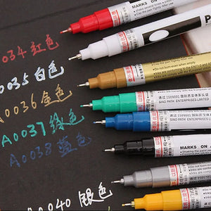 1 Pcs Metallic Marker 8 Colors to Choose 0.7mm Extra Fine Point Paint Marker Non-toxic Permanent Marker Pen DIY Art Marker