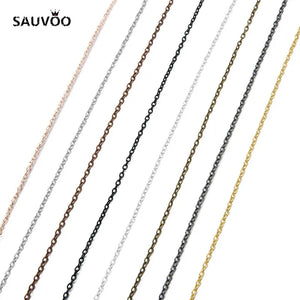 10 Yard/roll Gold Rose Gold Color Black Antique Bronze 2x3mm 3x4mm Bulk Necklace Bracelets Chain for DIY Jewelry Making Findings