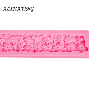 1Pcs  Nail-Headed Border Flower Silicone Mold for Fondant Cake Decorating Sugarcraft Resin Mold Fondant Cake Mold D1216