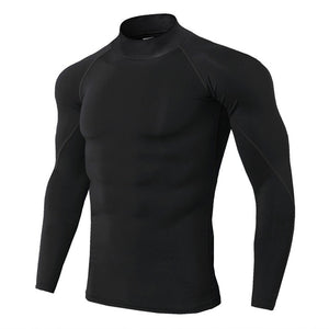 T-shirt Quick Dry Running Shirt Long Sleeve Compression Top Gym