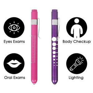 1PC Pen Type Aluminum Pocket Medical Penlight Torch Otoscope LED Flashlight Ophthalmoscope for Doctor Nurse Emergency First Aid