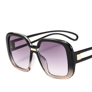 Fashion Oversized Round Sunglasses Women Vintage Colorful Oval Lens Eyewear Popular