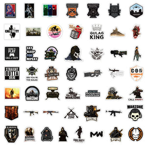 10/30/50PCS Call of Duty、COD Game Stickers Aesthetic Laptop Water Bottle Waterproof Graffiti Decals DIY Sticker Packs Kid Toys