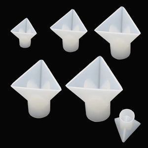 Triangular Cone Cylinder Pyramid Cube Silicone Mold for Home Crafts Art 20/30/40/50/60mm Handmade Tool Crystal Epoxy Resin Molds