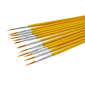 10pcs/set Long tail nylonhair hook line pen painting brush children DIY art supplies tool Art Stationery watercolor painting pen
