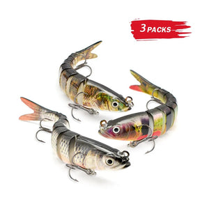 ODS 3pcs 14.2cm 27g Sinking Swimbait Crankbaits Fishing Lure Set of Wobblers for Pike Artificial Baits Kit Fishing Tackle