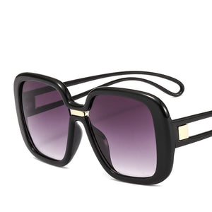 Fashion Oversized Round Sunglasses Women Vintage Colorful Oval Lens Eyewear Popular