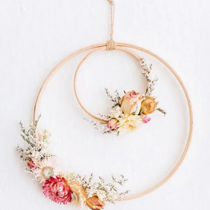 5pcs 9-30cm Catcher Ring Wood Bamboo Circle Embroidery Hoop DIY Art Craft Hanging Flower Wedding Party Wreath Decoration