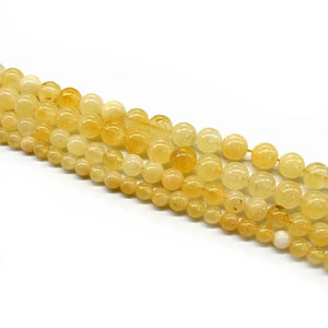 Wholesale Natural Citrines Round Stone Beads For Jewelry Making DIY Necklace Bracelet 6mm-10mm Spacer Loose Beads crystal 15"