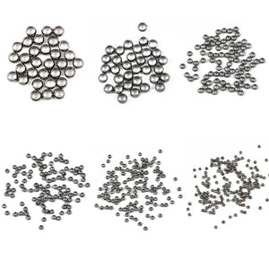 100-500pcs/lot jewelry findings and components Ball Plunger metal Accessory Smooth Ball Crimps Beads