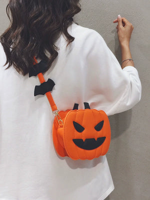 Halloween Pumpkin Bag for Women 2023 New Special-Interest Design Funny Personality Shoulder Bag Versatile Crossbody Pouch Tide