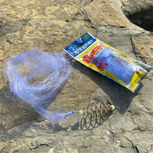 Sticky Fishing Net Throwing Net Luminous Beads Fishing Feeder Trap Cage Spring Lead Sinker Fishing Trap Net Fishing Tools