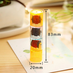 3/6 Pcs Mini Ink Stamp Roller Diary Seal Kids DIY Art Toys Drawing Toys Montessori Learning Educational Toys for Children Gifts