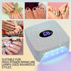 Rechargeable UV LED Lamp for Nails Bling-bling Cordless Gel Polish Dryer Machine 30LEDS Wireless Nail Dryer With Smart Sensor