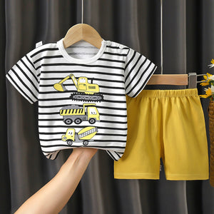 Disney Summer Cotton Baby Sets short sleeve Boy T-shirt Clothes