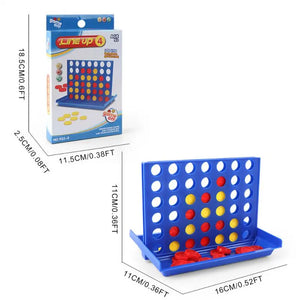 Connect 4 In A Line Board Game Kids Educational Toys Family Travel Fun Board Game Line Up Row Board Puzzle Toys Classic Games