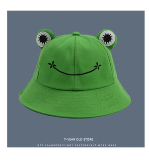 New Cute Frog Bucket Hat Parent-Kid Cartoon Froggy Hat Summer Autumn Outdoor Hiking Beach Fishing Women Kid Fisherman Hat