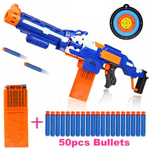 Electric Burst Soft Bullet Toy Rifle Gun Suit for Nerf bullets Toy Gun EVA Dart Blaster Toy Submachine Gun Kids Best Gift