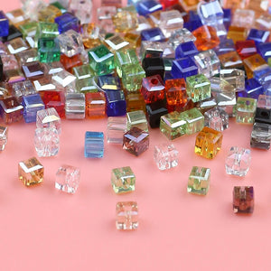 Exquisite Austrian color square crystal bead 3mm/100PCS crystal faceted bead jewelry DIY bracelet necklace accessories