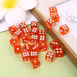 25Pcs/Set Party Game Dice 12 Square Transparent Dices Colorful Club Play Gifts For Dungeon D & D Desktop Table Games