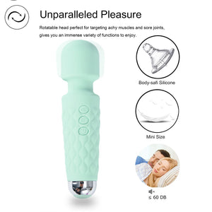 20 Modes Strong Vibration Upgraded Mini Vibrator Usb Charging Handheld Wand Massager Clitoris G-Spot Vibrators Sex Toy For Women