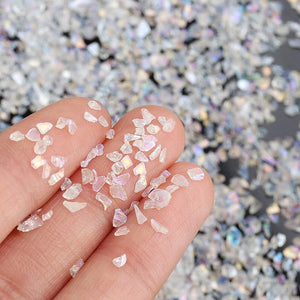 20g 2-3mm Broken Crushed Glass Glitter Fillers For DIY Epoxy Resin Mold Silicone Jewelry Nail Craft Making Supplies Accessories