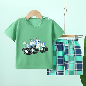 Disney Summer Cotton Baby Sets short sleeve Boy T-shirt Clothes