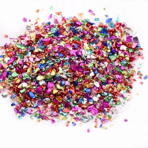 30/50g Crushed Glass Stones Beads Table Coaster Crystal Resin Mold Filler DIY Nail Art Decor Crafts Broken Stone Mold Fillings