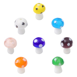 Mixed Color Lampwork Mushroom Beads Charm Glass Beads For Diy Jewelry Making Necklace Bracelet Earring Accessories Wholesale