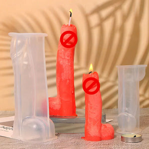 3D Sexy Penis Candle Silicone Mold Large Male Organ Gypsum Form DIY Handmade Plaster Candle Resin Ornaments Handicrafts Mould