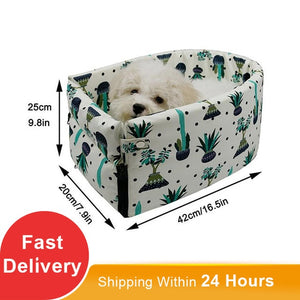 Portable Cat Dog Bed Travel Central Control Car Safety Pet Seat Transport
