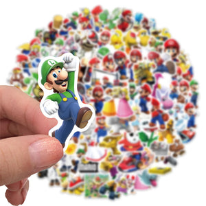 10/30/50/100PCS Game Super Mary Series Stickers Mario Bros Luigi  DIY Phone Suitcase Noteobook Decals Anime Children Gifts Toys