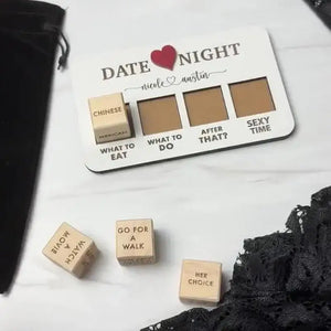 Date Night Dice Games For Couples Funny Anniversary Wooden Gifts For Him Her Romantic Wood Couple Date Night Good Ideas