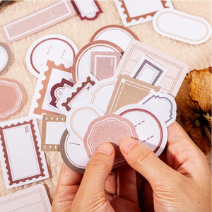 30 pcs Framework Material Sticker Set Decorative Collage Material Paper For DIY Diary Album Art Marker Scrapbooking Supplies