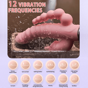 3 In 1 Dildo Rabbit Vibrator Waterproof USB Magnetic Rechargeable Anal Clit Vibrator Sex Toys for Women Couples Sex Shop