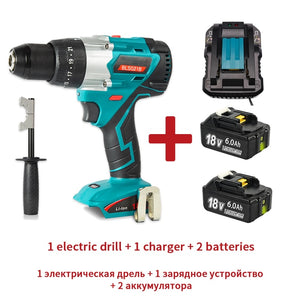 BLSG21B Cordless Electric Screwdriver Woodworking Drill  for Makita 18V Battery 2 Speed Hand Driver Wrench Drill Ice Power Tools