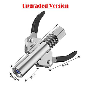 Grease Gun Coupler Quick Lock On Release Fitting Double Handle Design 1/8" NPT Heavy Duty High Pressure Grease Coupler Tip