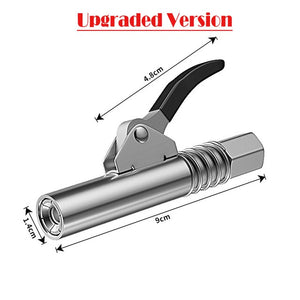 Grease Gun Coupler Quick Lock On Release Fitting Double Handle Design 1/8" NPT Heavy Duty High Pressure Grease Coupler Tip