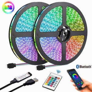 10M 5M Led Strip Lights RGB Infrared Bluetooth Control Luces Luminous Decoration For Living Room 5050 Ribbon Lighting Fita Lamp