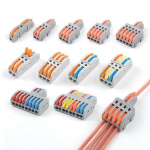 1 in multiple out Quick Wiring Connector Universal Splitter wiring cable Push-in Can Combined Butt Home Terminal Block SPL  222