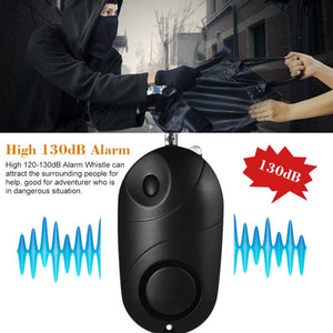 1pcs Self Defense Alarm 130dB Emergency Alarm Girl Women Security Protect Alert Personal Safety Scream Loud Keychain