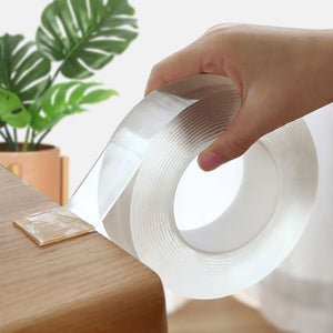 1/2/3/5M Nano Tape Double Sided Tape Transparent Reusable Waterproof Adhesive Tapes Cleanable Kitchen Bathroom Supplies Tapes