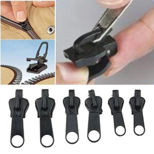 New 6pcs Instant Zipper Universal Instant Fix Zipper Repair Kit Replacement Zip Slider Teeth Rescue New Design for DIY Sew