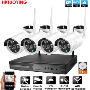 Plug and Play 6CH Audio 3MP HD Wireless NVR Kit P2P Indoor Outdoor IR Night Vision Security 1080P IP Camera WIFI CCTV System