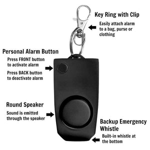 Loud Keychain Emergency Alarm Self Defense Alarm 130dB Girl Women Security Protect Alert wolf Personal Safety Scream anti rape